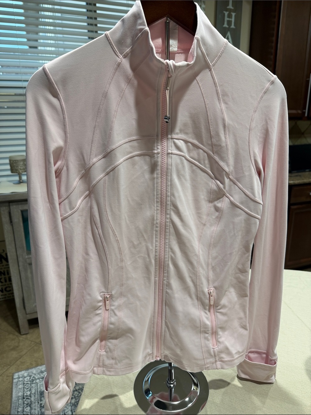 lululemon athletica Pale Pink Full-Zip Bomber Jacket